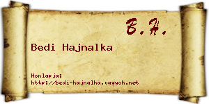 Bedi Hajnalka névjegykártya